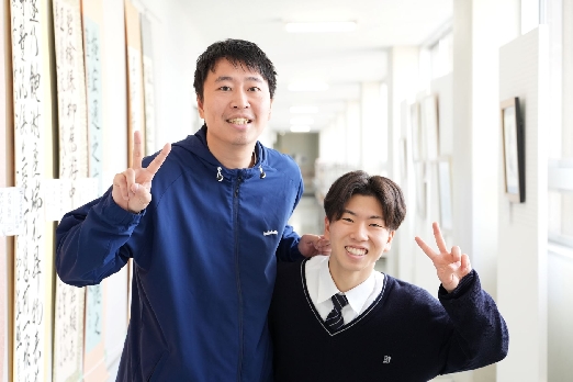 バスケ部顧問の土田先生と