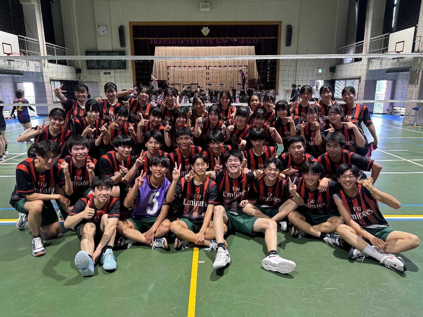 球技大会で男子が優勝！毎日のように練習していたのが印象的でした