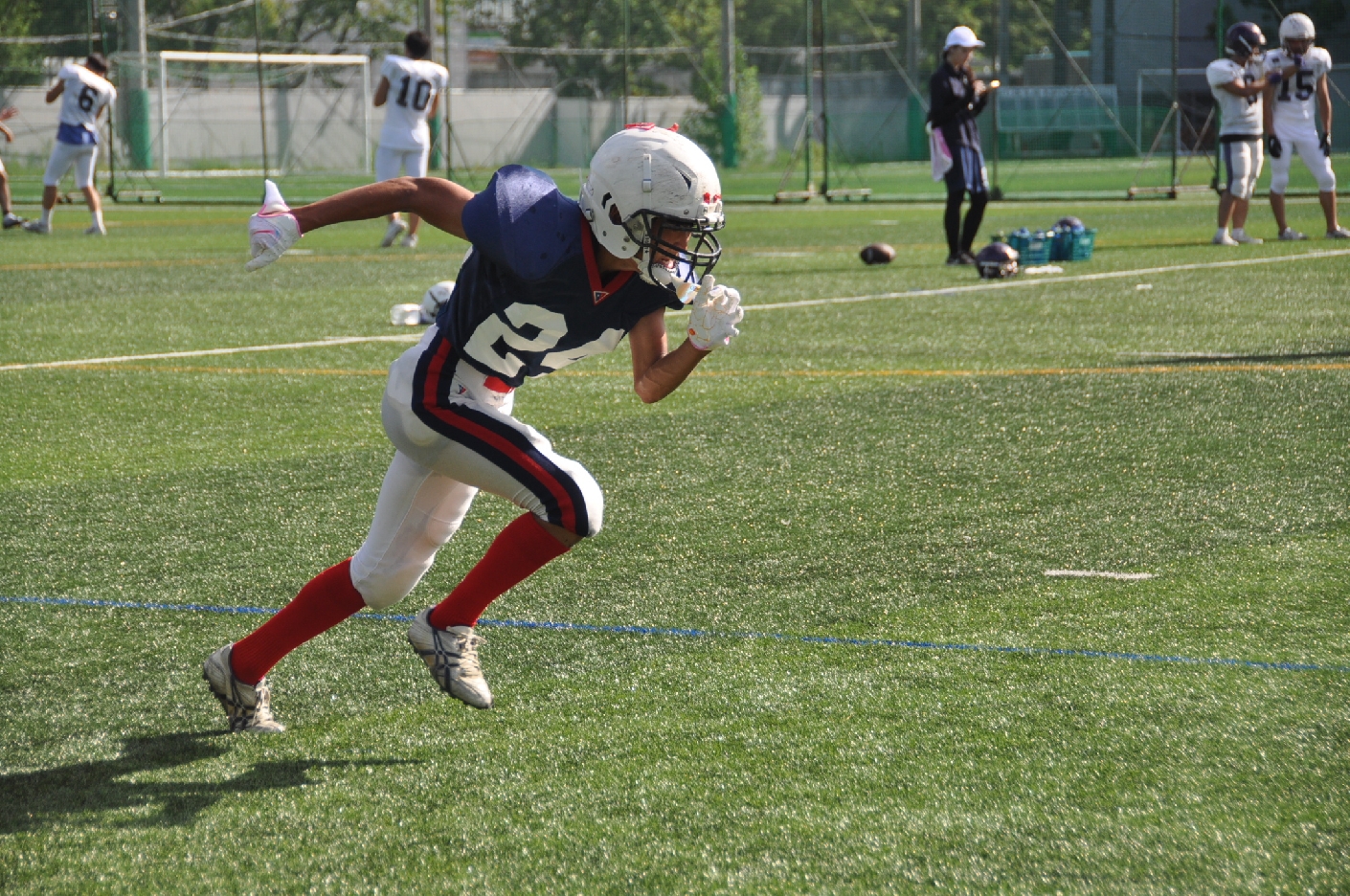 中学までの野球で鍛えたそのキャッチ力で武南OFを牽引する裏エースWR（東洋大学朝霞グランド）