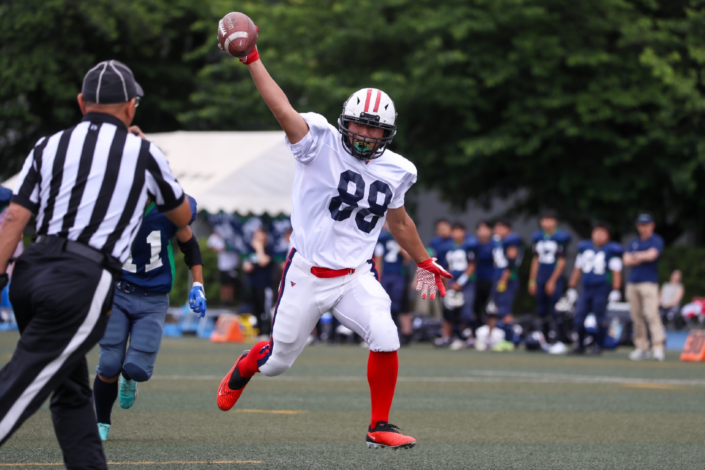 関東大会初出場を決めた3位決定戦（vs栄東高校）で先制タッチダウン！