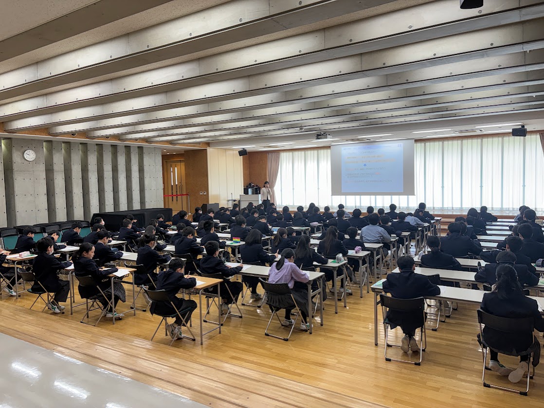 校長講話の様子